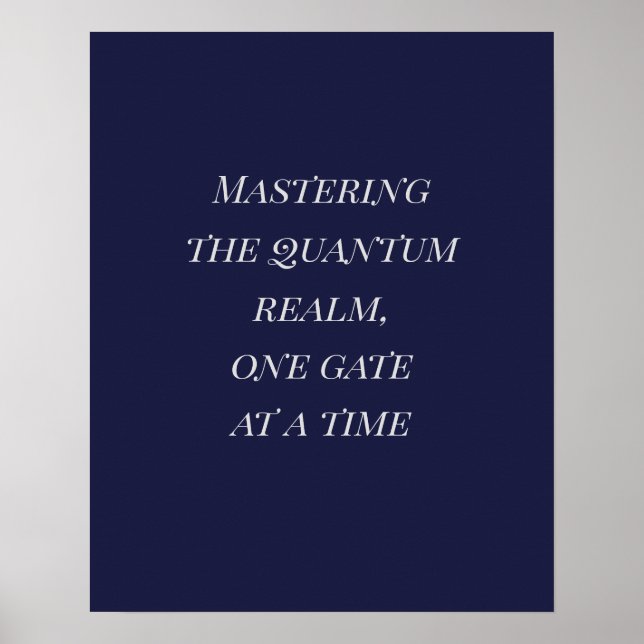 Mörk Indigo Silver Playfair Quantum Konst Poster (Framsidan)