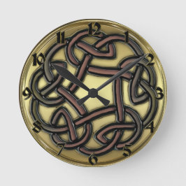 Mörk Järn Celtic Knot Round Wall Clock Rund Klocka