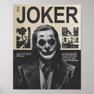 Mörk Joker Poster - Gritty Urban Clown Mask Art