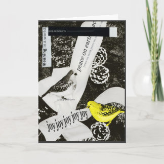 Mörk jul helgkort