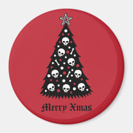 Mörk Julafton Träd Magnet