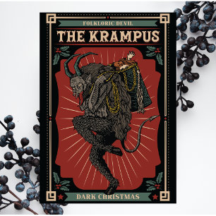 Mörk: Julloresc Djävulen Krampus Bag i Leksaker Inbjudan Vykort