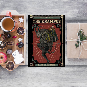 Mörk: Julloresc Djävulen Krampus Bag i Leksaker Julkort