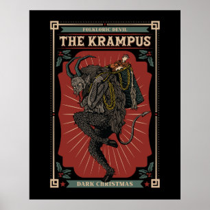 Mörk: Julloresc Djävulen Krampus Bag i Leksaker Poster