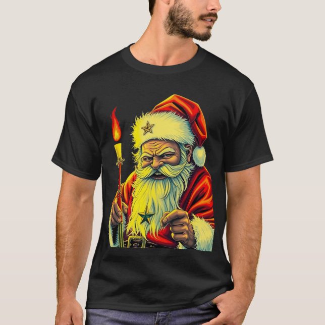 Mörk jultomten t shirt (Framsida)