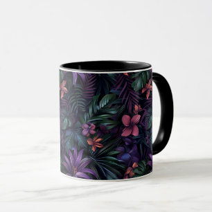 Mörk Jungle Flowers Mugg