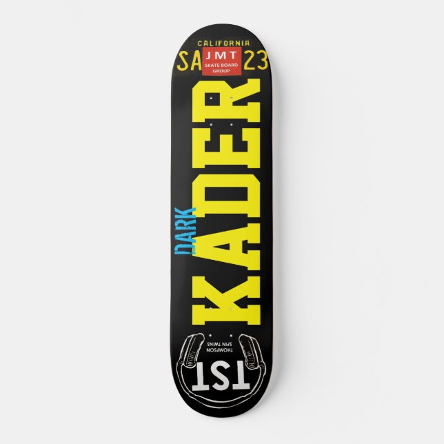 MÖRK KADER Skateboard (Framsida)