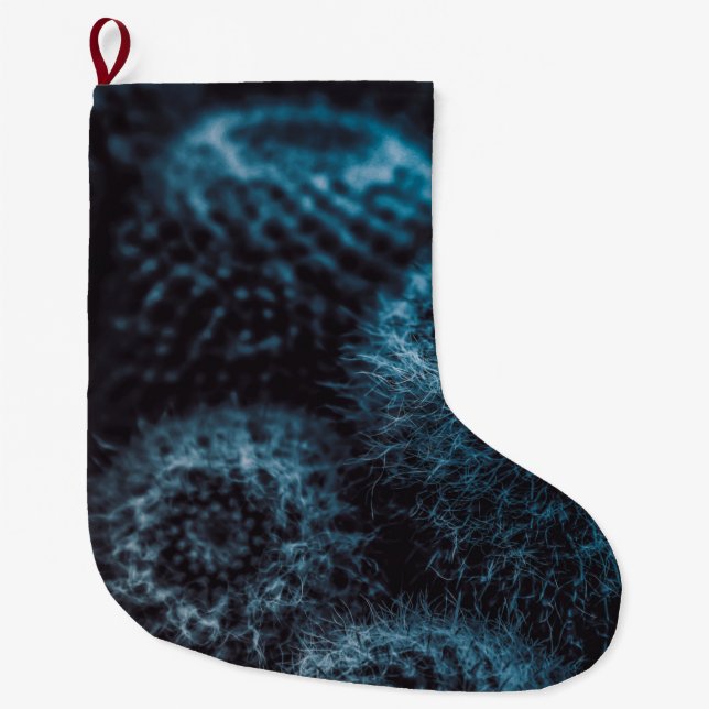 Mörk Kaktus Stor Julstrumpa (Framsidan)