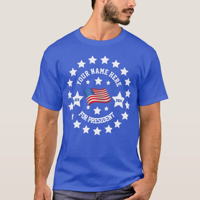 Mörk Kampanj mall T-Shirt (Framsida)