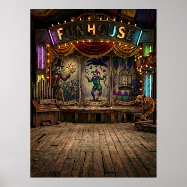 Mörk Karneval Filosofi  Poster (Framsidan)