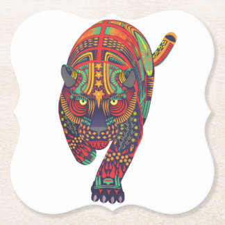 Mörk katt Alebrije Underlägg Papper