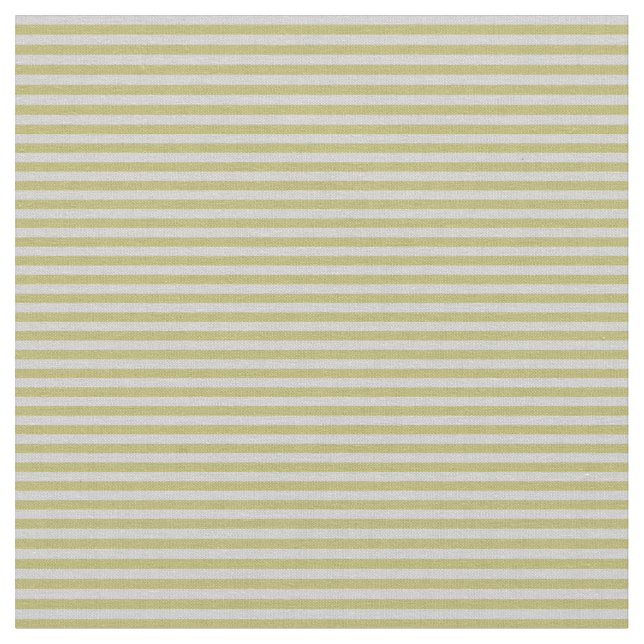 Mörk Khaki och Light Grått Färgad Rand Tyg (Närbild)