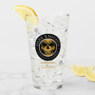 Mörk Knight Logotyp Glass Glaskopp