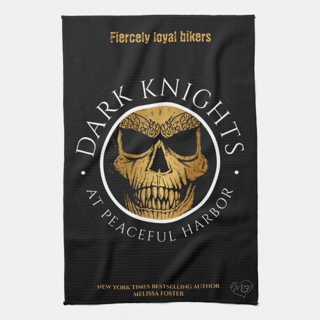 Mörk Knight Logotyp kökshandduk (Vertikal)