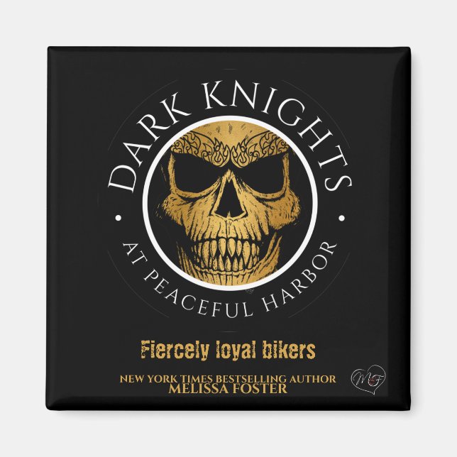 Mörk Knight Logotyp Magnet (Framsidan)