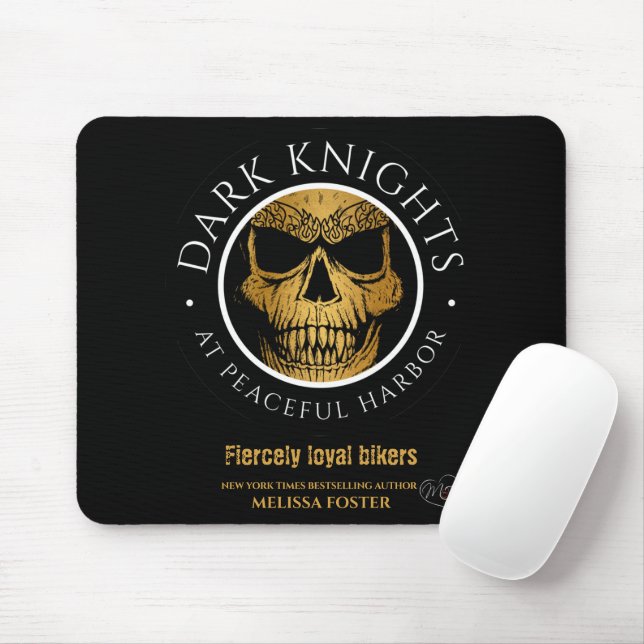 Mörk Knight Logotyp Mouse Pad Musmatta (Med mus)