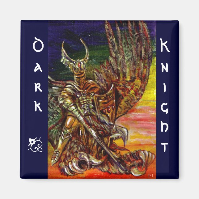 MÖRK KNIGHT MAGNET (Framsidan)