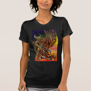 MÖRK KNIGHT OCH DRAGON Fantasy T-shirt
