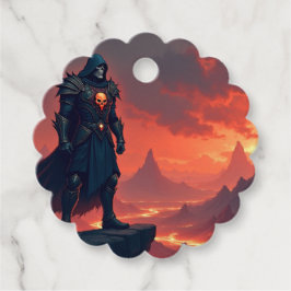 Mörk Knight of Flame Gåvor Etiketter