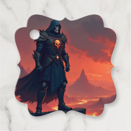 Mörk Knight of Flame Gåvor Etiketter