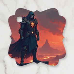 Mörk Knight of Flame Gåvor Etiketter