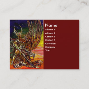 MÖRK KNIGHT Red Visitkort