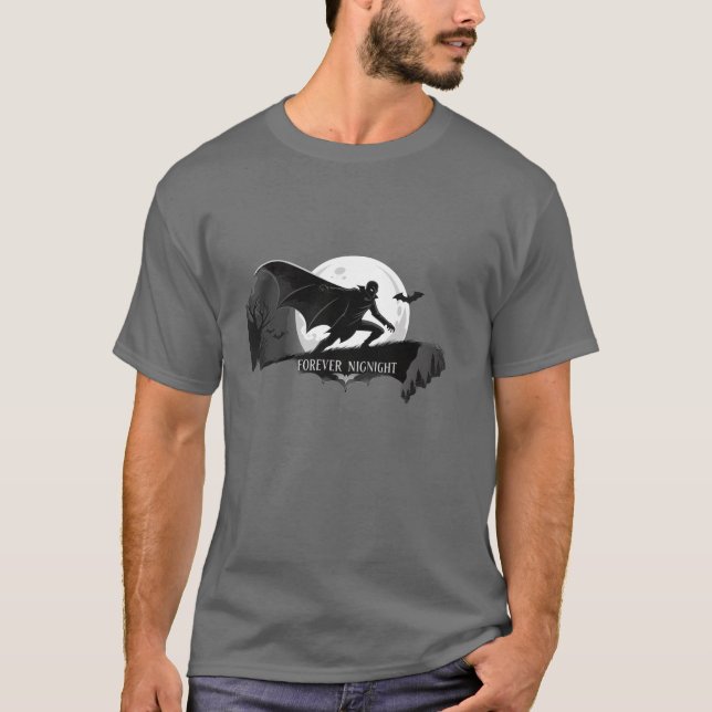 Mörk Knight's Embrace T Shirt (Framsida)