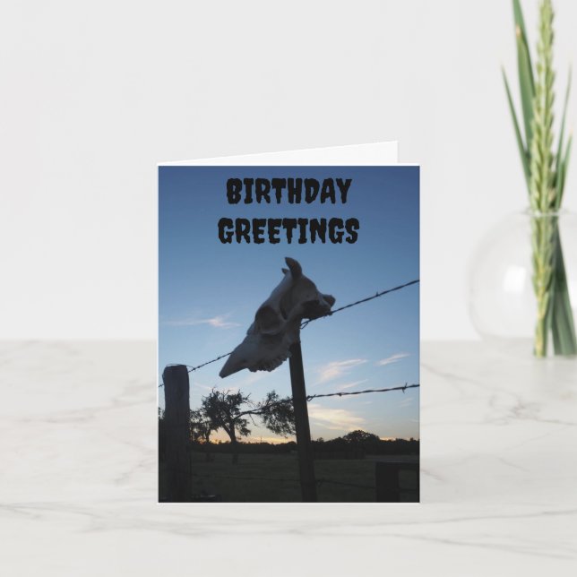 mörk ko skalle kort (Framsida)