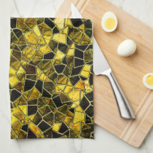 Mörk konsolerar en gult mosaik, uppdelning av alte