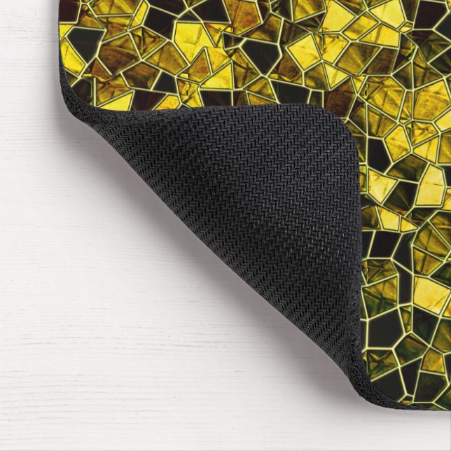 Mörk konsolerar en gult mosaik, uppdelning av alte musmatta (Hörn)