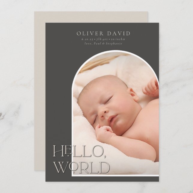 Mörk Könsrelaterat fotografi av ljusbåge Inbjudningar (Fram/baksida)