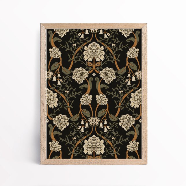 Mörk konst och hantverk Blomster Krysantemum Konst Poster (Skapare uppladdad)