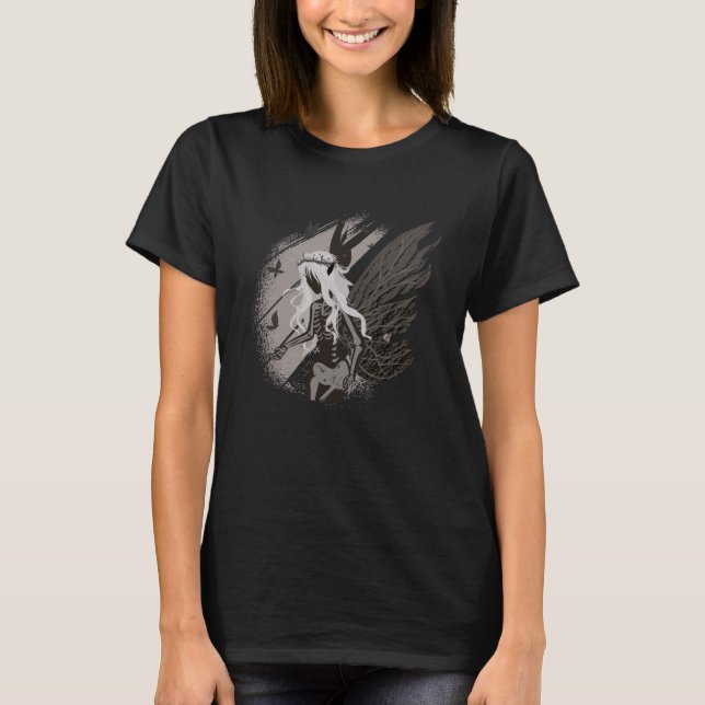 Mörk konst ockult skräck avgift överdragshuvtröja t shirt (Framsida)