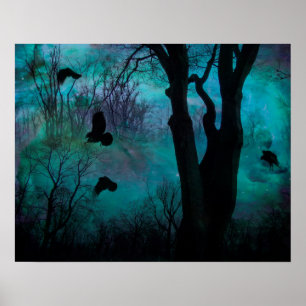 Mörk Kråka Fantasy Poster
