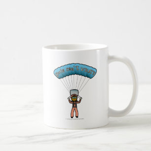 Mörk Kvinna Himmel dykning Kaffemugg