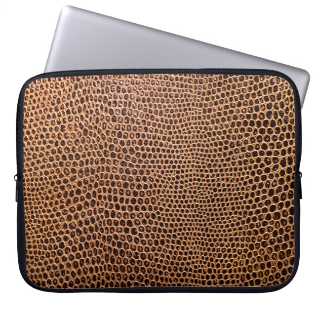 mörk, läderbakgrund laptop fodral (Framsidan)