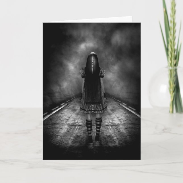 Mörk landsväg kort (Framsida)