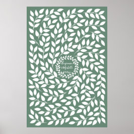 Mörk Laurel - 250 Namnteckning Guest Bok Alternati Poster