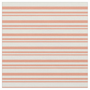 Mörk Lax & Beige Färgad Led/Stripe Mönster Tyg