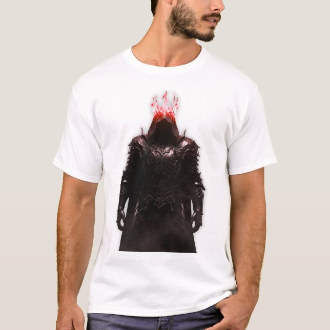 Mörk Legendarisk Krigare Gotisk T-Shirt | Mystisk (Framsida)