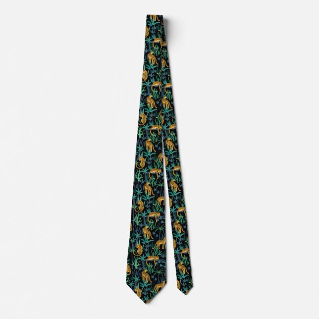 Mörk Leopard Jungle Slips (Framsida)