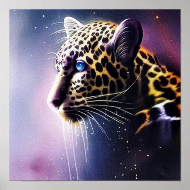 Mörk leopard poster (Framsidan)