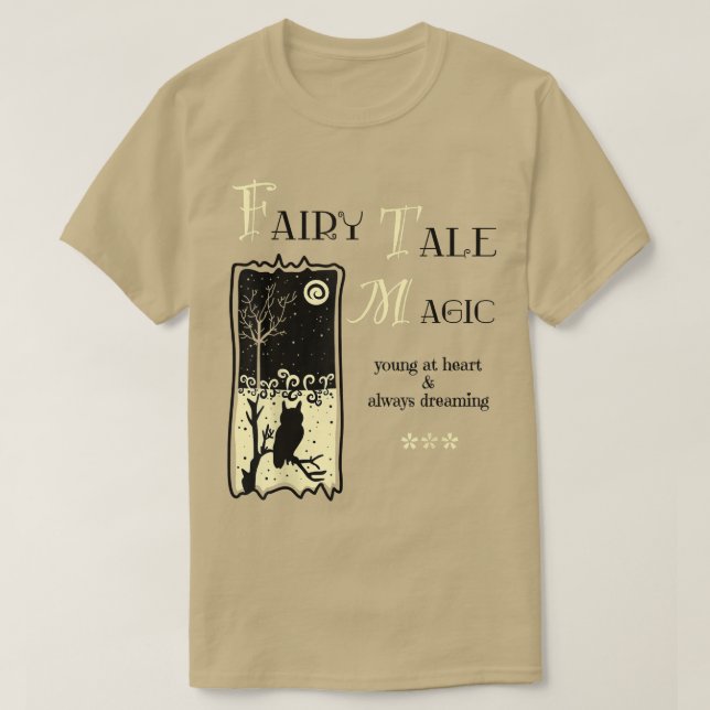 Mörk Light Academia Aesthetic Magic Young Heart T Shirt (Design framsida)