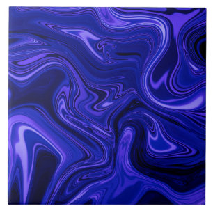 Mörk Lila Abstrakt Fluid Kakelplatta