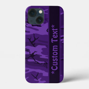 Mörk Lila Camo w/ Anpassningsbar Text