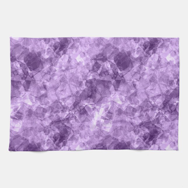 Mörk Lila Crumged Struktur Kökshandduk (Horisontell)
