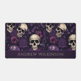 Mörk Lila Döskallar Ro Gothic