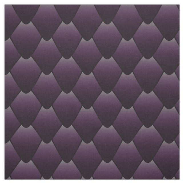 Mörk Lila Dragon Scales Tyg (Provkarta)