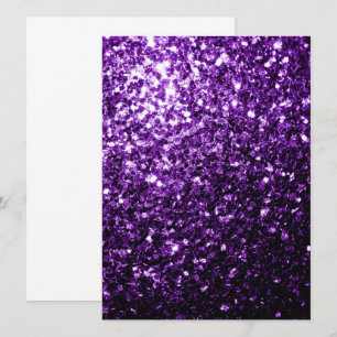 Mörk Lila faux shiny glitter sparkles Inbjudningar