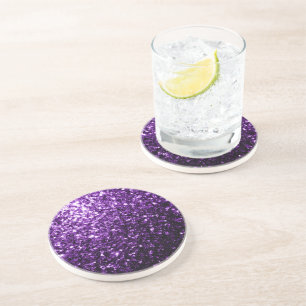 Mörk Lila faux shiny glitter sparkles Underlägg